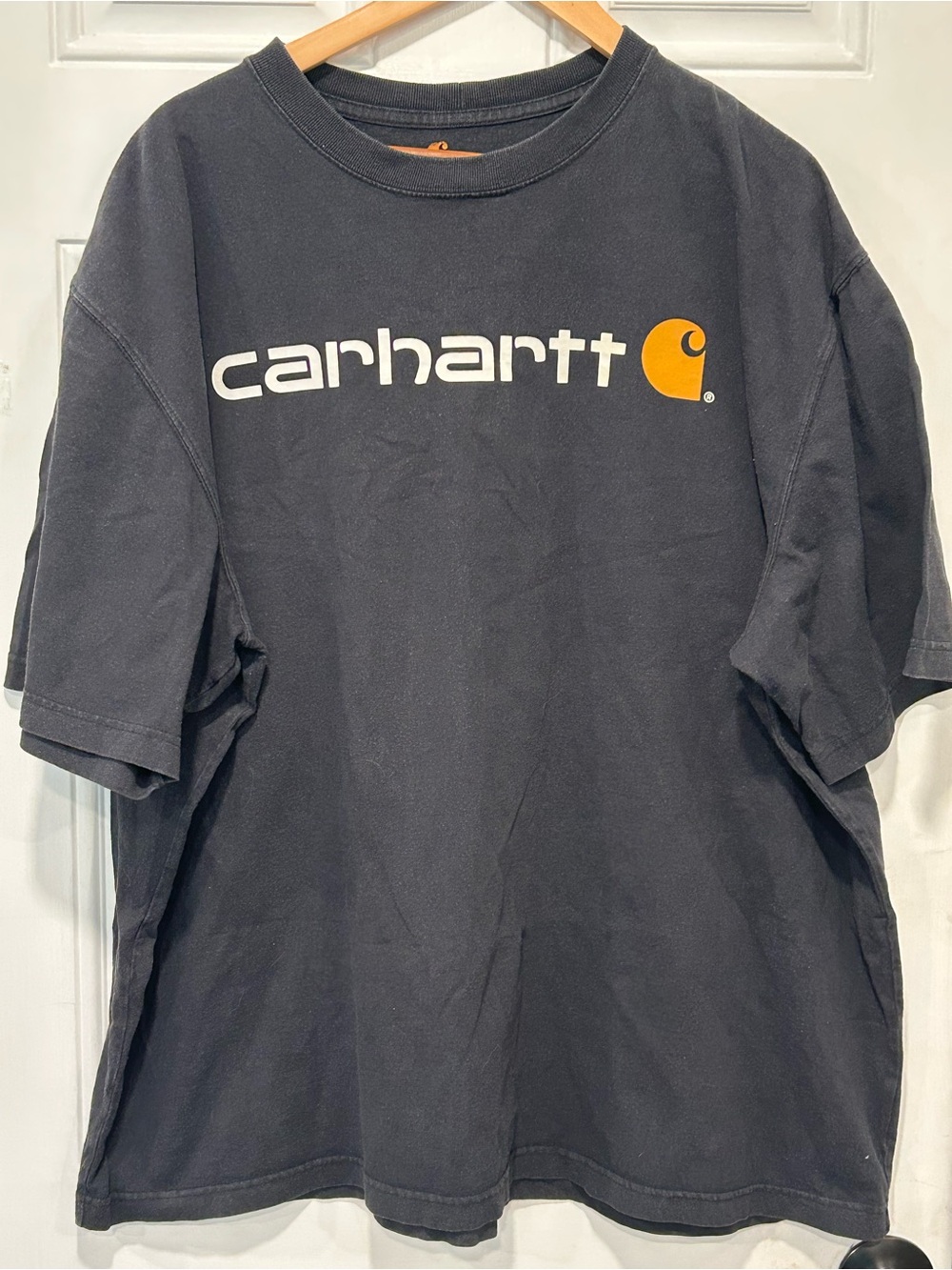 Carhartt Original Fit Heavyweight Short-Sleeve Logo Graphic T-Shirt Black 2XL